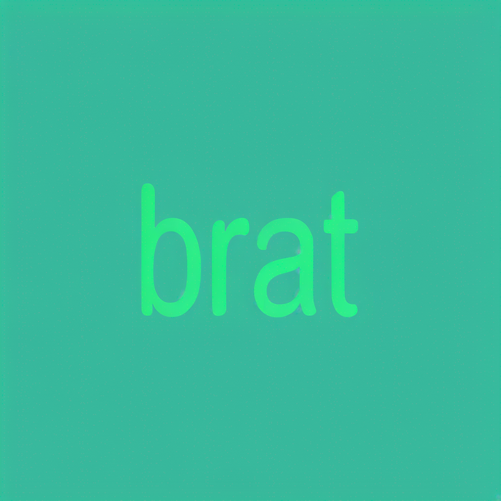 brat generation by Kapwing, similar to Charli XCX's album cover