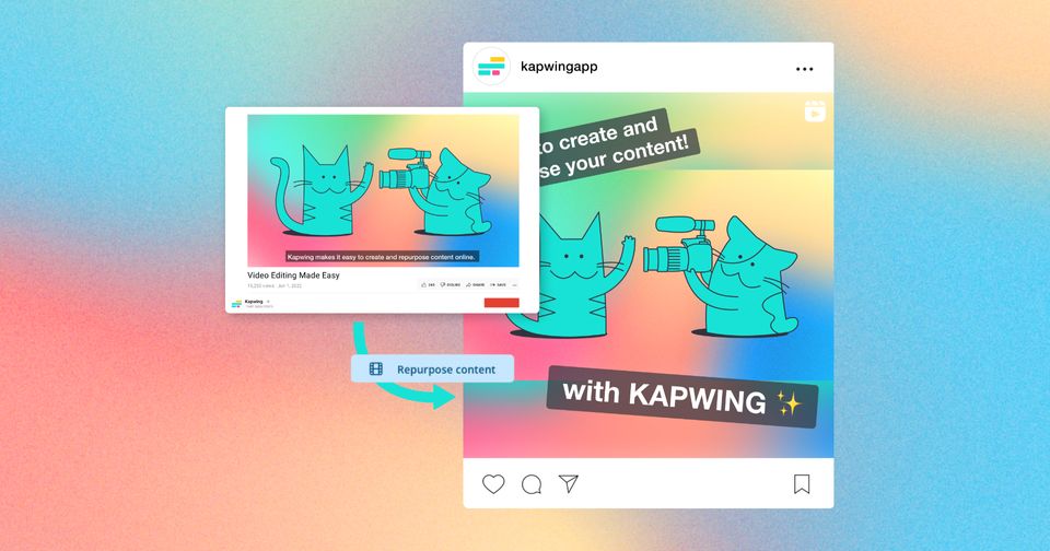 How to Use Repurpose Tool on Kapwing